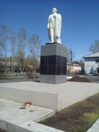 Реставрированный памятник В.И.Ленина
